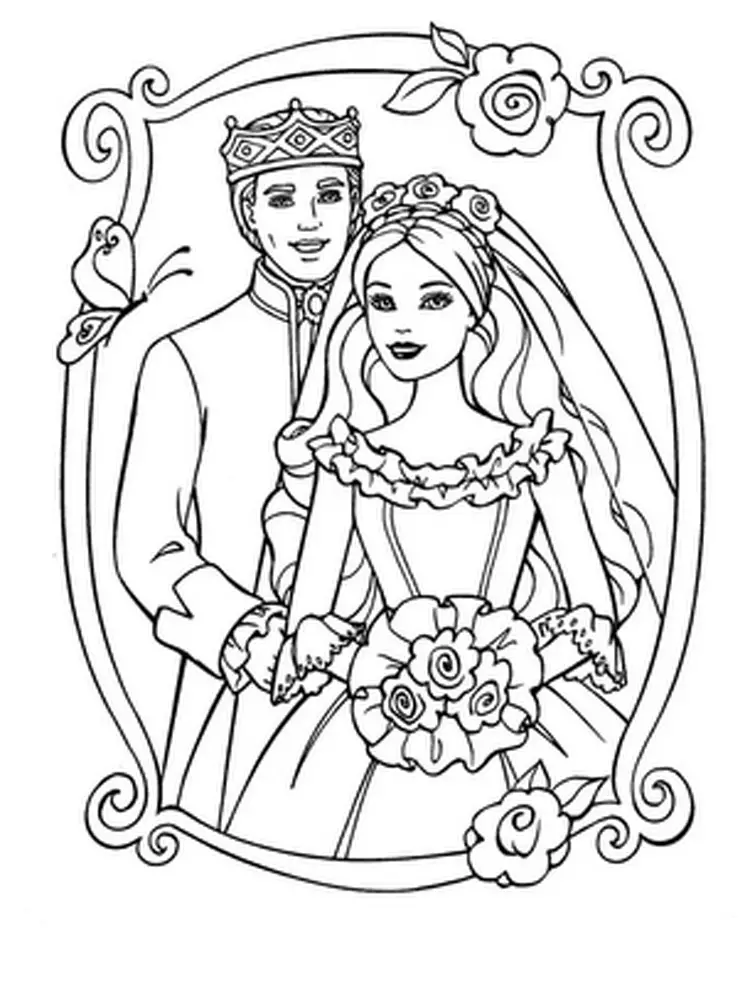 Coloring Barbie Pages 3